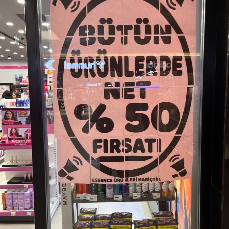 Eve'de %50 İndirim Var Diye Yazı Asmışlar Maalesef Yok!