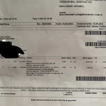 Media Markt Kasko Poliçesi İade