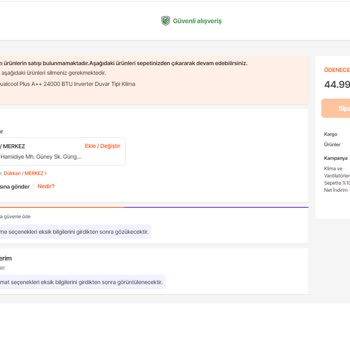 Hepsiburada İstediğim Klimaları Premium Üye Olarak Alamıyorum