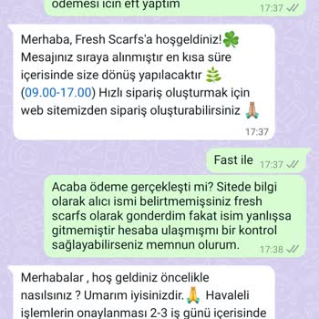 Fresh Scarfs Kargoya Verilmeyen İlgisiz Mağaza