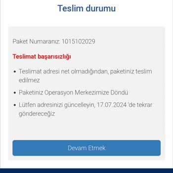 BTK (Bilgi Teknolojileri ve İletişim Kurumu) Kamboçya (+855) Dan Kargonuz İletilemedi Mesajı