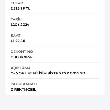 Obilet İptal İşleminde Para İadesi Yapmıyor!