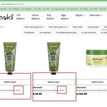 Dermokil Ve Sivas Termal Ürünlerinde Fahiş Fiyatlar
