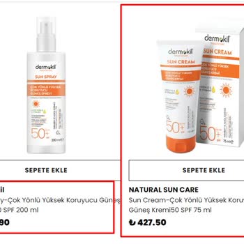 Dermokil Ve Sivas Termal Ürünlerinde Fahiş Fiyatlar