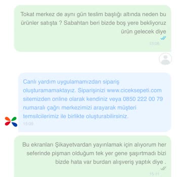 ÇiçekSepeti Çiçek Sepetinden Müşteriye Aynı Gün Teslim Aldatmacası
