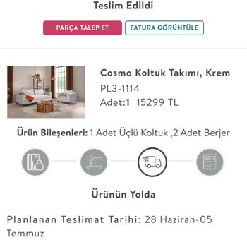 Vivense Cosmo Koltuk Hüsranı