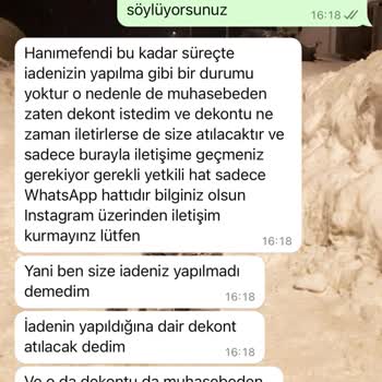 Ahel Tasarım İadem Yapılmadı Sorumsuzluk