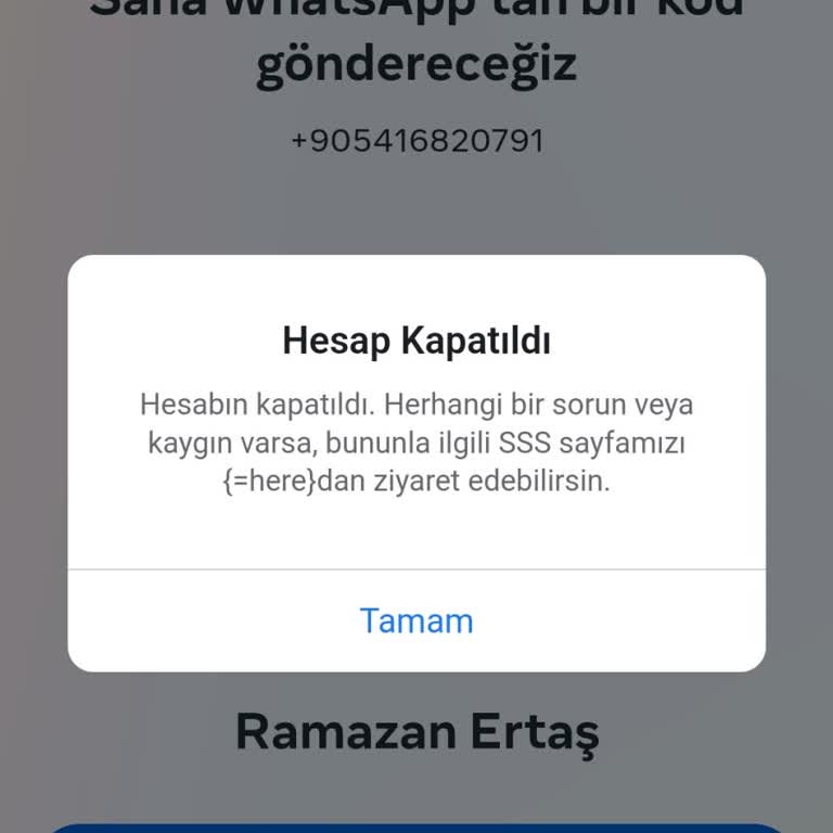 Facebook Hesabım Kapatıldı M