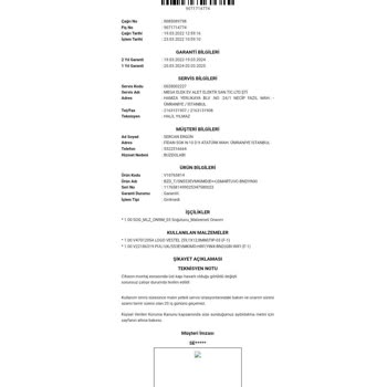 Vestel'den Alınan Ayıplı Buzdolabı