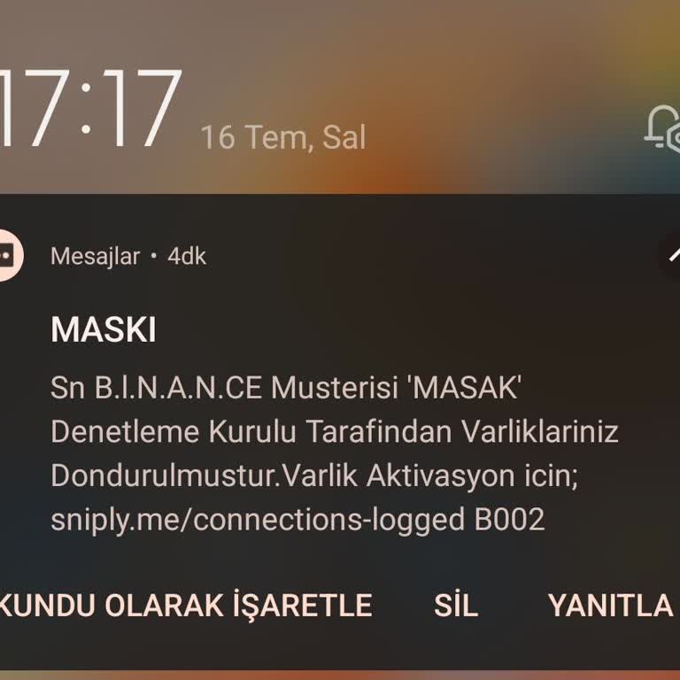Binance Adına Yalan Mesajlar