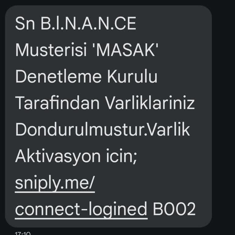 Binance MASAK Tarafından Yazılan Mesajda Kaydın Bulunmamaktadır