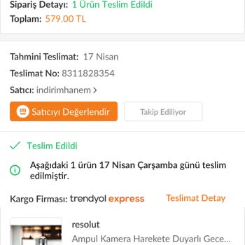 Trendyol Satıcısından Alınan Ürünle İlgili Yaşanan Sorun