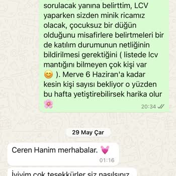 Jasmine Event Düğün Organizasyonuyla İlgili Yaşanan Sorunlar