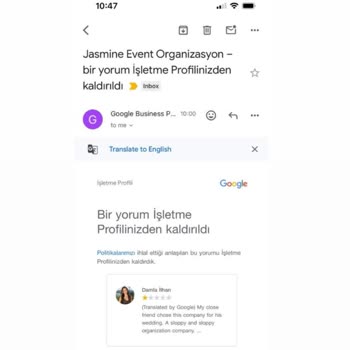 Jasmine Event Düğün Organizasyonuyla İlgili Yaşanan Sorunlar