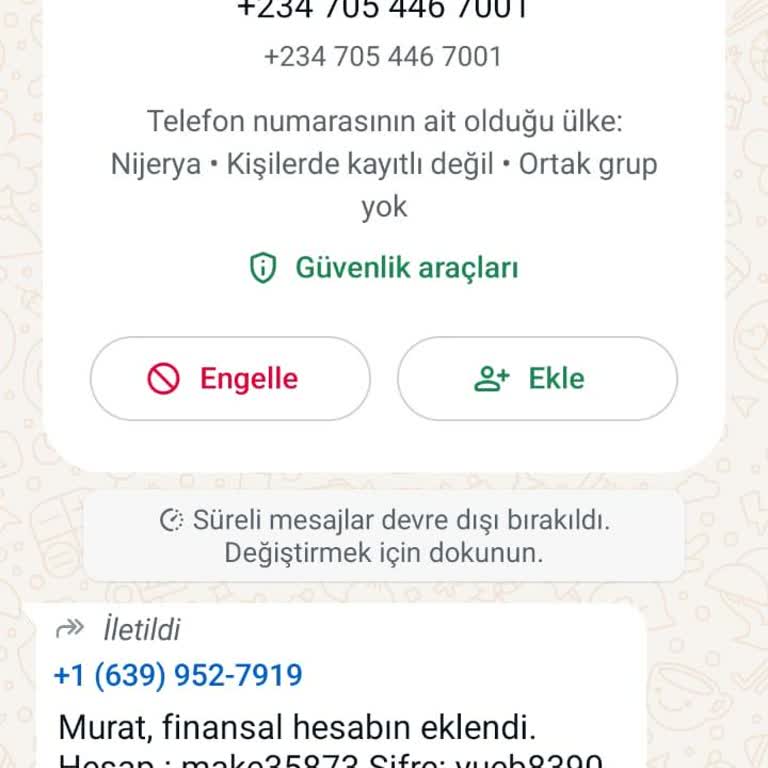 anskoy.com WhatsApp +234 Anskoy.com Dan Gelen WhatsApp Mesajı