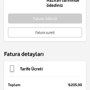 Vodafone Haberim Olmadan Ve Taahhüt Süresi Dolmadan Zam Yaptı.