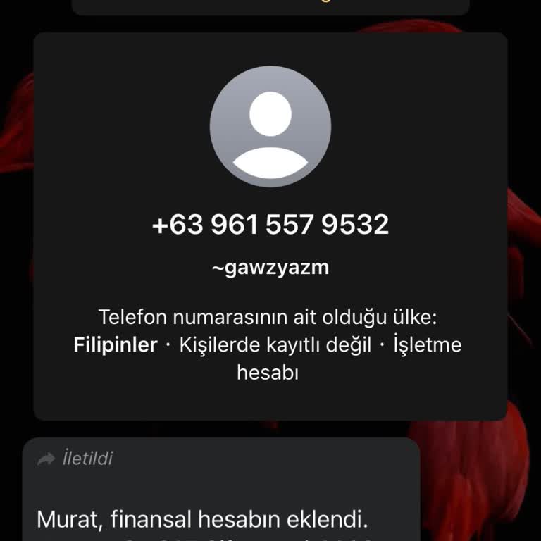WhatsApp Yabancı Numaradan Mesaj Geldi