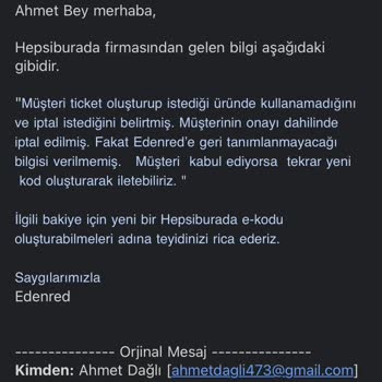 Hepsiburada Kupon Hesaba Yatmıyor