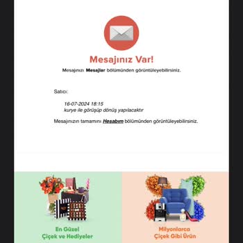 Çiçek Sepeti Siparişin İsimsiz Bırakılması Ve Karışması No:386843895