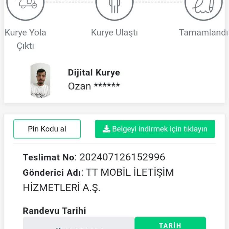 Dijital Kurye Nin Zamanında Ulaştıramadık Evraklar