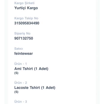 Feinte Wear Instagram Sayfasından Aldığım Ürünün Para İadesi Değişimi Yapılmıyor