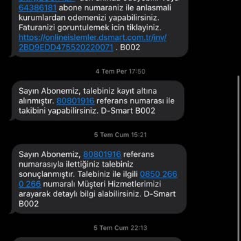 D Smart İptali Hk