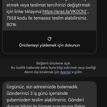 Aras Kargo Paketimi Getirmiyor, Bir De Utanmadan Git Şubeden Al Diyor