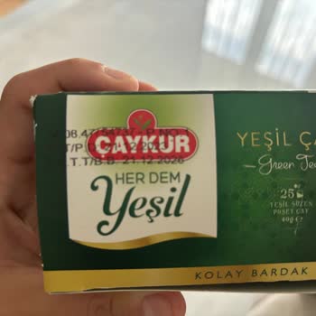 Çaykur Marka Yeşil Çayın Poşetleri Hasarlı