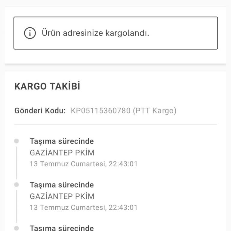 PTT Kargo'nun Teslimat Sorunu Ve İletişim Eksikliği
