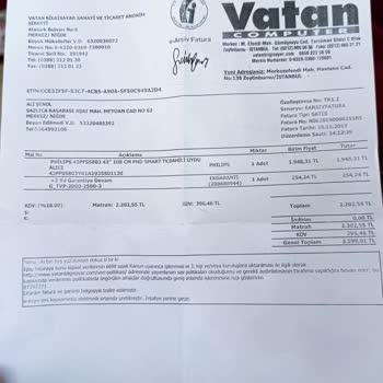 PHILIPS TV Bozuk Televizyonun Yapılamaması