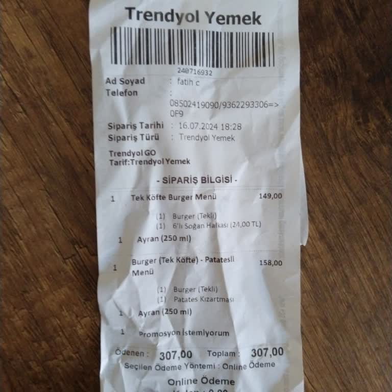 Köfteci Yusuf Bayat Ekmekli Hamburger