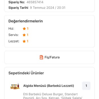 Migros Yemek İade Süreci Hk.