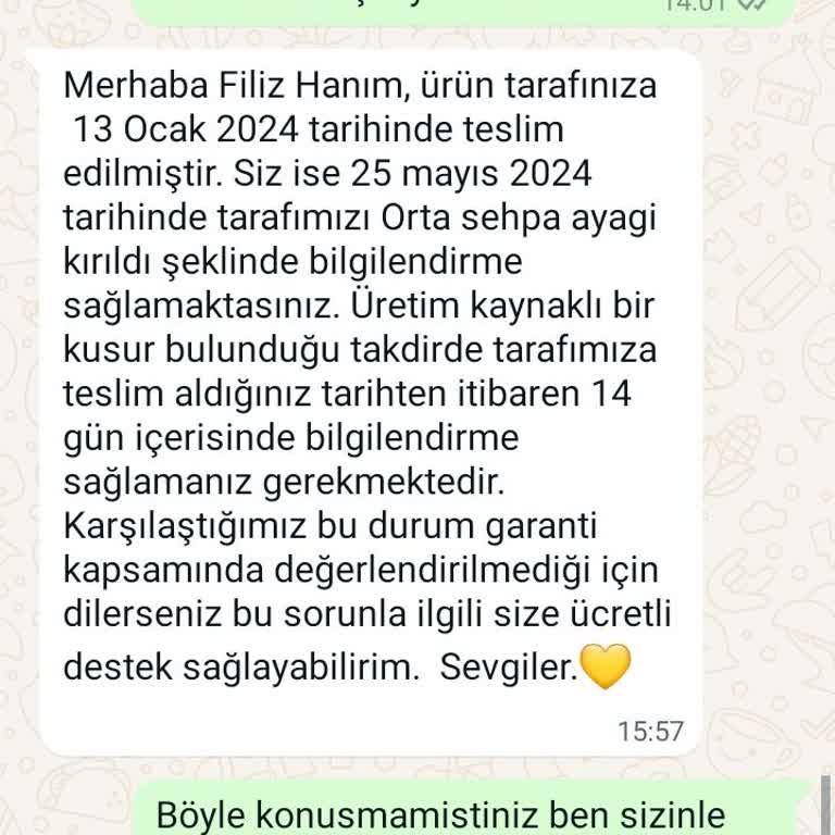 Vivense'den Aldığım Mobilyalarla Yaşadığım Sorunlar