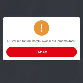 Ziraat Bankası Harçlık Avans Yetersiz Bakiye