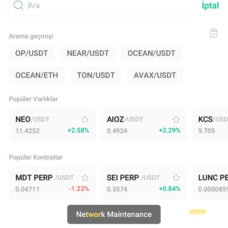 Kucoin Ocean Tokenim Yok