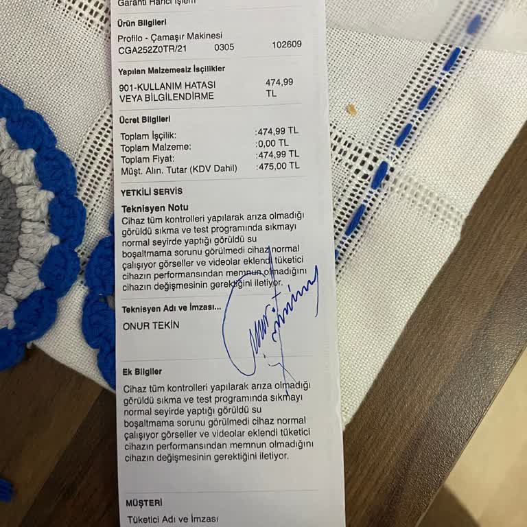 Profilo Çamaşır Makinesi Sıkma Sorunu