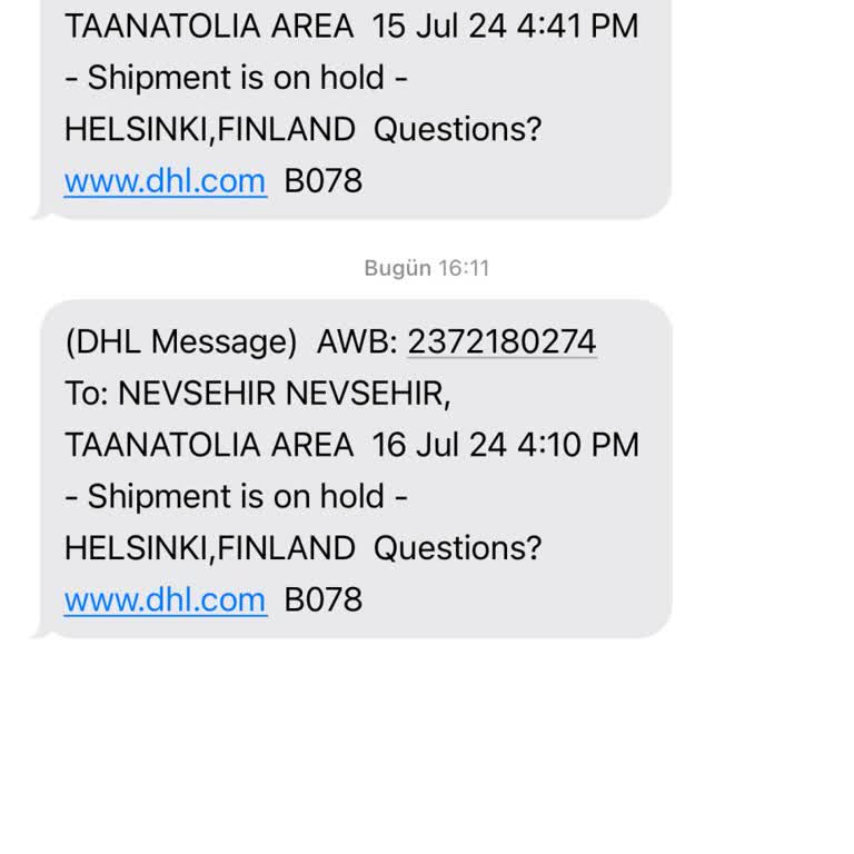 DHL Gelmeyen Kargo Sorunu