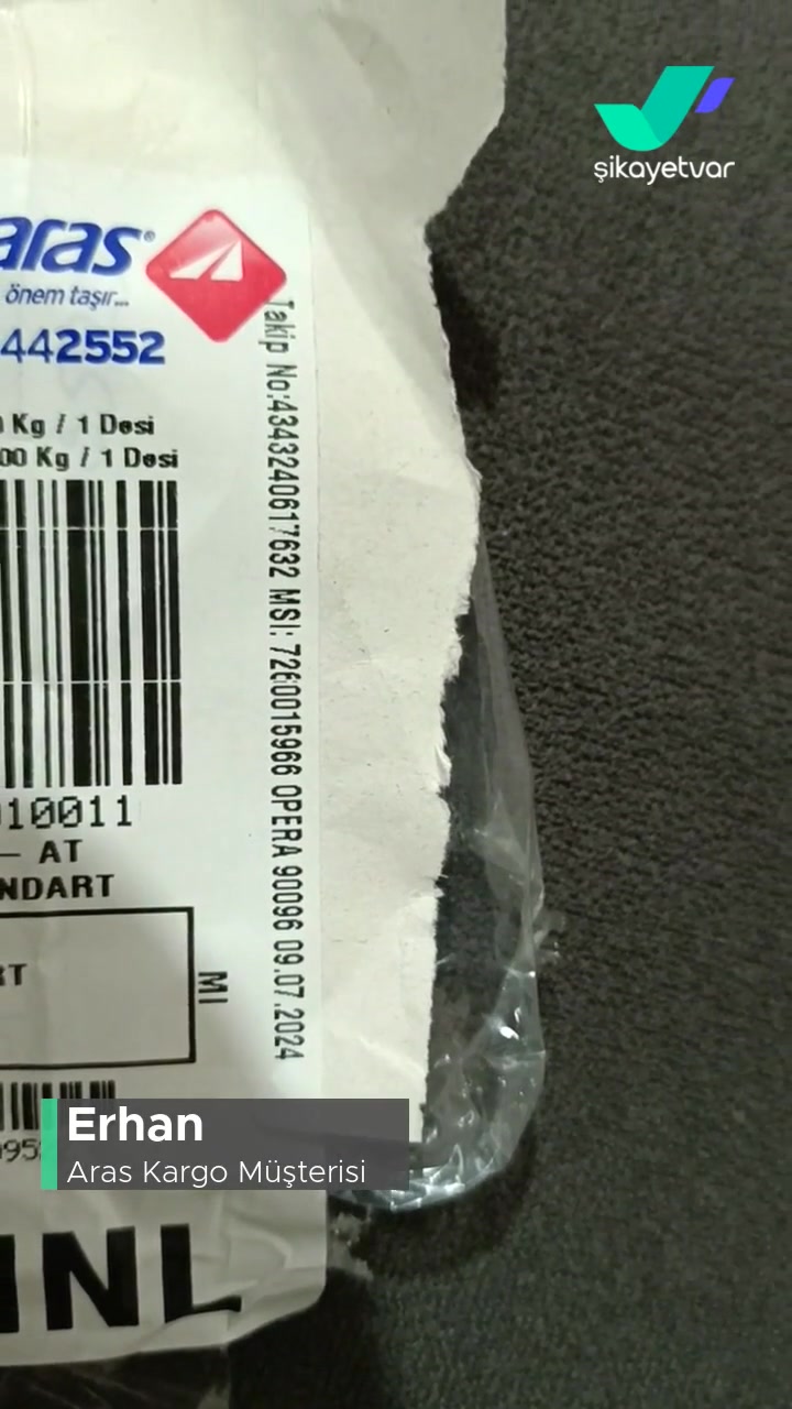 Aras Kargo Yetersizliği Ve Eksik Çalışma videonun kapak resmi