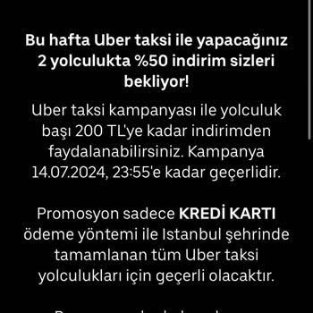 Uber Promosyon Kodu Yalanı