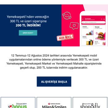 Yemek Sepeti'nin Çalışmayan Kuponları