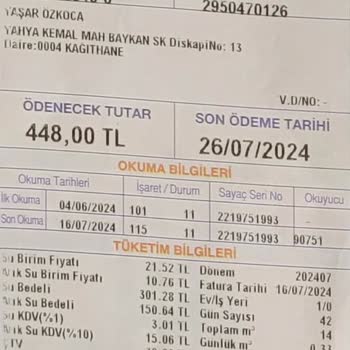 İSKİ Yüksek Su Faturası