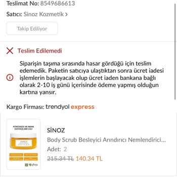 Trendyol Ve Satıcıları İlgilenmiyor
