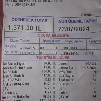 İbb. Haksız Atık Su Bedeli Alınması