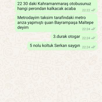 Kamil Koç Otobüs Firması Pişmanlık