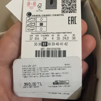 Zara'nın Ürününün Satış Fiyatının Etiket Fiyatından Yüksek Olması!