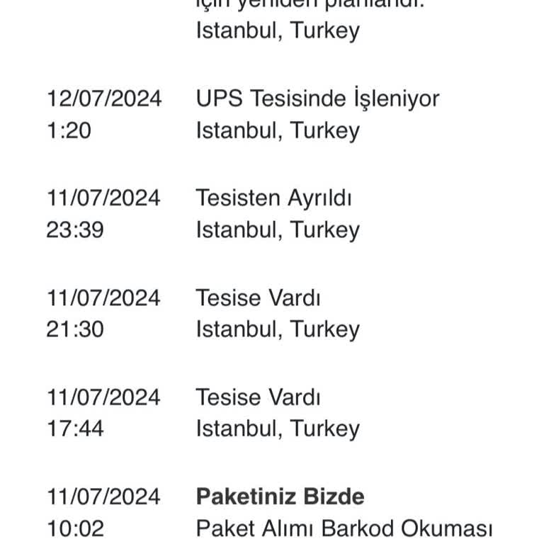 UPS Kargo Teslimatında Sürekli Erteleme Ve İletişim Sorunu