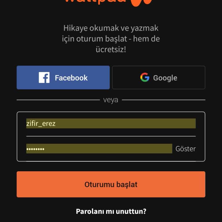 Wattpad Hesabıma Giriş Yapamıyorum İnternet İle İlgili Sorun Diyor