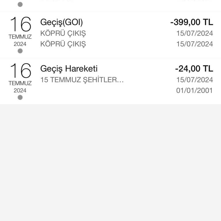 HGS Osmangazi Köprüsü 2 Defe Mükerrer Çekim Yapıyor!