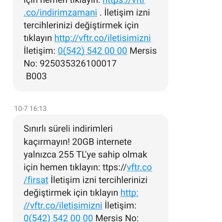 Vodafone Verilen Hakkı Geri Alıp Yeni Paketlerden Uyguluyor