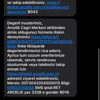 Arçelik 34 Gündür Servisteki Ürünü Göndermiyor.